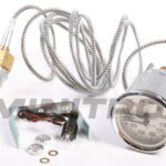 Vedenlämpö-/öljynpainemittari Smiths, mekaaninen, valk.